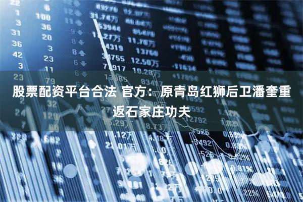 股票配资平台合法 官方：原青岛红狮后卫潘奎重返石家庄功夫